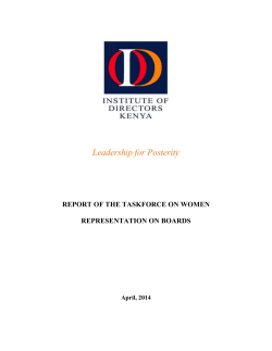 Leadership for Posterity