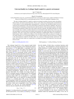 Universal duality in a Luttinger liquid coupled to a generic environment
