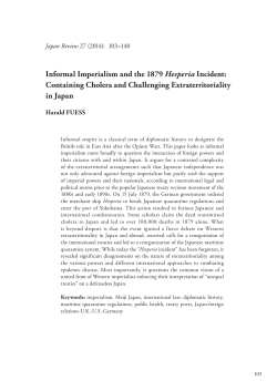 Informal Imperialism and the 1879 Hesperia Incident