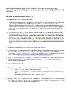 Mitofy Documentation - DOGMA: Annotation of Chloroplast and