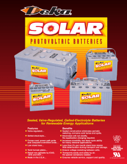 Deka Solar Battery Brochure