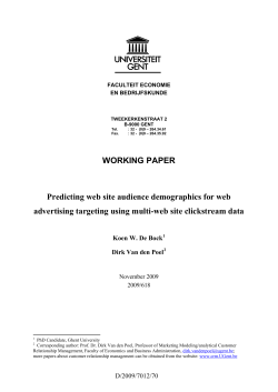 Predicting web site audience demographics for web advertising