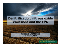 Denitrification, nitrous oxide emissions and the EPA