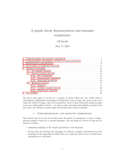 A puzzle about demonstratives and semantic competence
