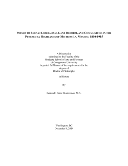 Poised to Break: Liberalism, Land Reform, and Communities in the