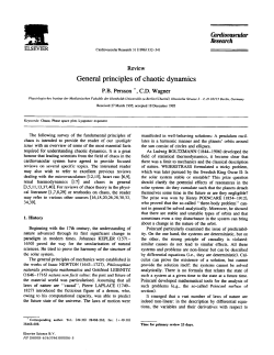 General principles of chaotic dynamics