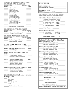 2015 plant order form - Portland East Young Life