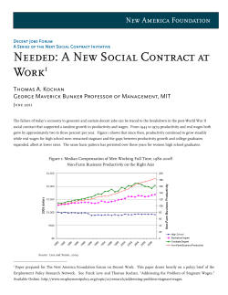 Needed: A New Social Contract at Worki