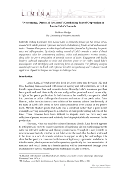 Hodge article  - Limina: A Journal of Historical and