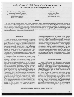 31 P, 13 C, and 1 H NMR Study of the Direct Interaction of Cocaine