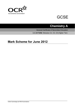 Unit A172/02 - Chemistry modules C4, C5, C6 - Higher