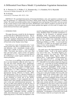 A Differential Frost Heave Model: Cryoturbation