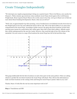 Lesson 02.06: Module Two Activity - Create Triangles