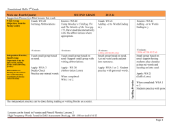Grade 2 - 4th Quarter Foundational Skills