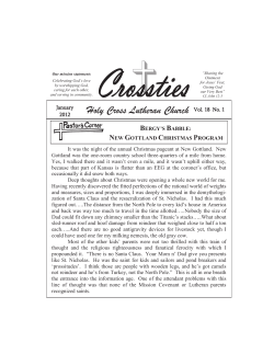 January - Holy Cross Lutheran Church / Home / Home