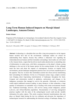 Long-Term Human Induced Impacts on Maraj&oacute; Island Landscapes