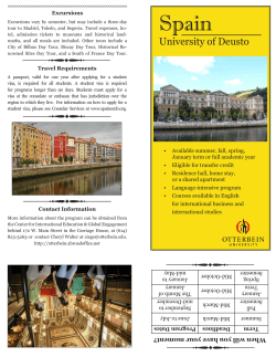 University of Deusto - Otterbein University Study Abroad