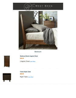 Bedroom - West Bros Furniture