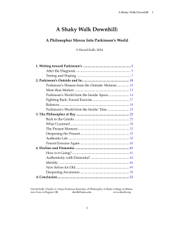 A Shaky Walk Downhill