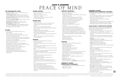 PEACE OF MIND - David Weekley Homes