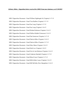 SJR15 Opposition from people outside Alaska 3-18