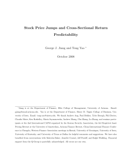 Stock Price Jumps and Cross-Sectional Return Predictability