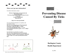 Preventing Disease Caused By Ticks