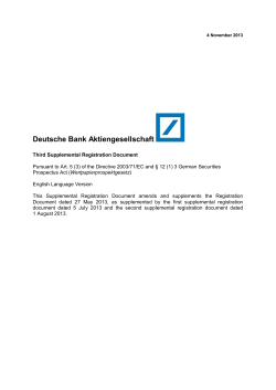 Interim Report as of September 30, 2013