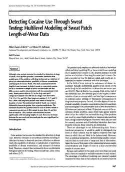 Multilevel Modeling of Sweat Patch Length-of