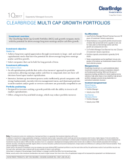 clearbridge multi cap growth portfolios