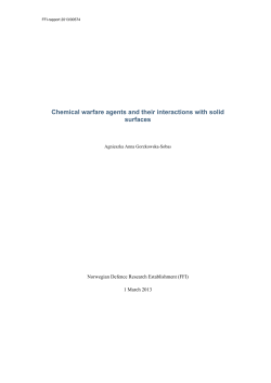 Chemical warfare agents and their interactions with