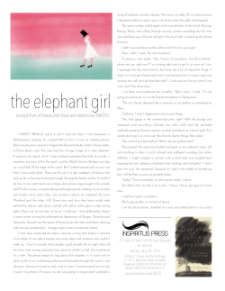 the elephant girl - Inspiritus Press
