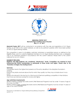 MT 2017 Announcement - Memorial Figure Skating Club of Houston