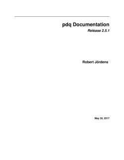pdq Documentation