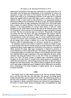 The Impact of the Agricultural Revolution on Food dissociate the