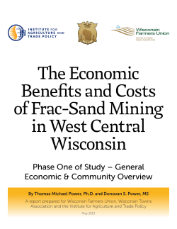 Economic Benefits and Costs of Frac