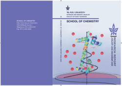 School of Chemistry Research Report 2008-2009