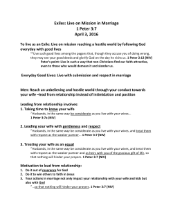 April 3, 2016 Sermon Notes