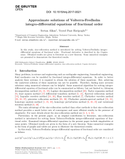 Approximate solutions of Volterra-Fredholm integro