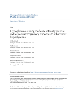 Hypoglycemia during moderate intensity exercise reduces