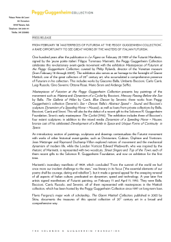 Masterpieces of Futurism at the Peggy Guggenheim Collection