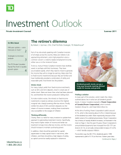 Investment Outlook