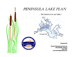 peninsula lake plan - Peninsula Lake Association