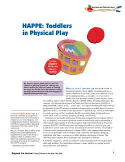 HAPPE: Toddlers in Physical Play