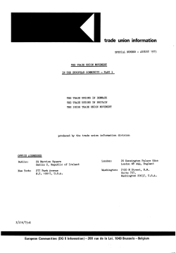 trade union information