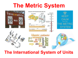 The Metric System
