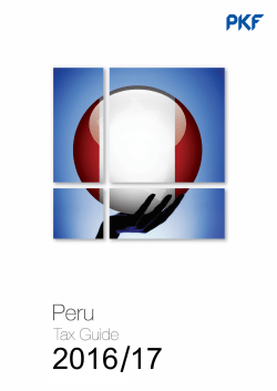 Peru: Country Tax Guide