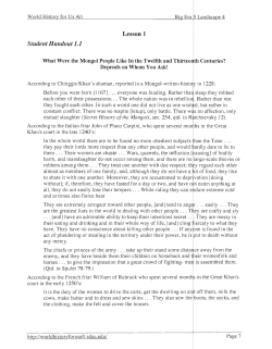 Lesson 1 Student Handout 1.1