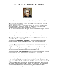 Jackson Expectations for Learning