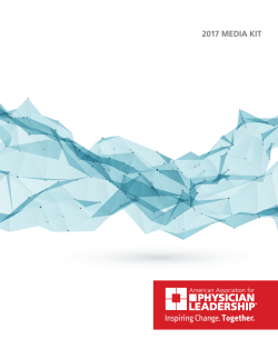 Media Kit - American Association for Physician Leadership
